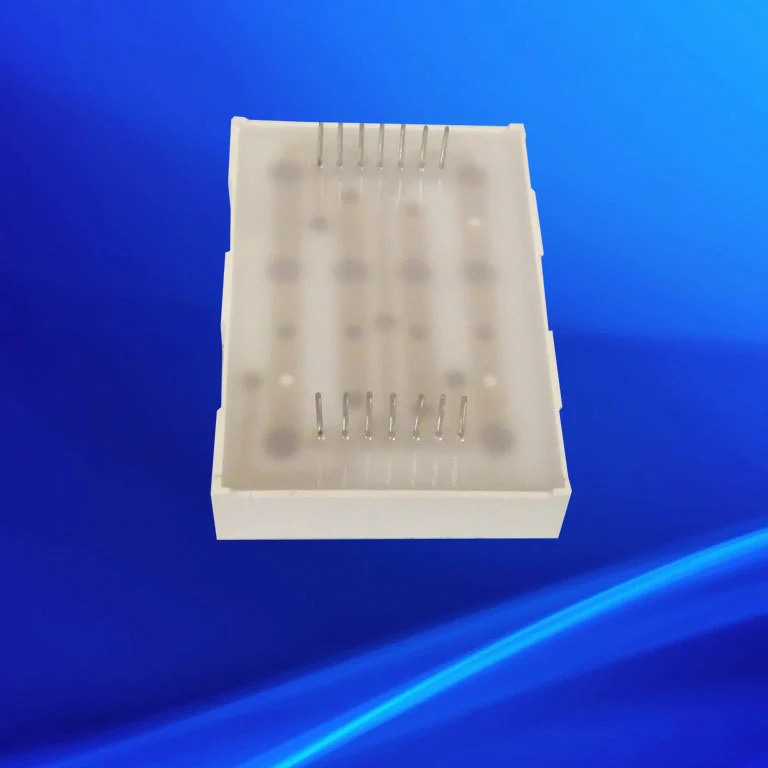 5*7 dot matrix display blue