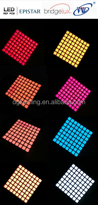 Promotion square dot 60.2x60.2mm led sign 8x8 rgb led matrix