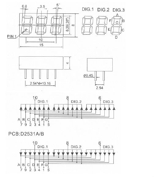 2531 Dimension &PCB