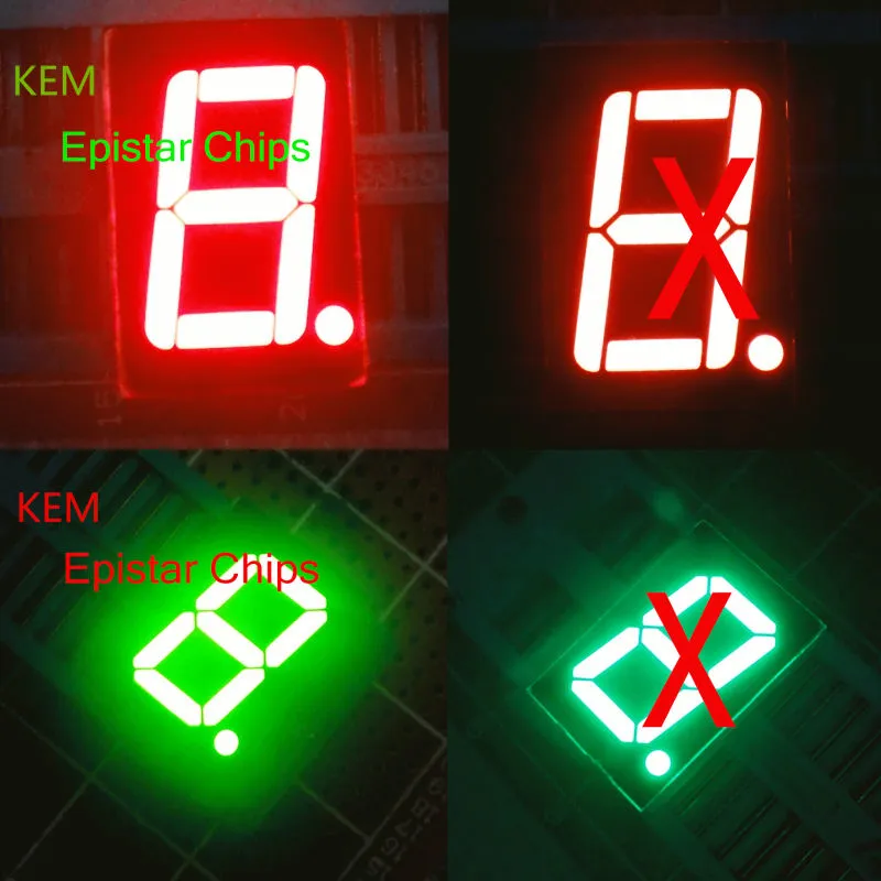 China Manufacturer Amber 1.5 inch 2 Digit 7 Segment LED Display