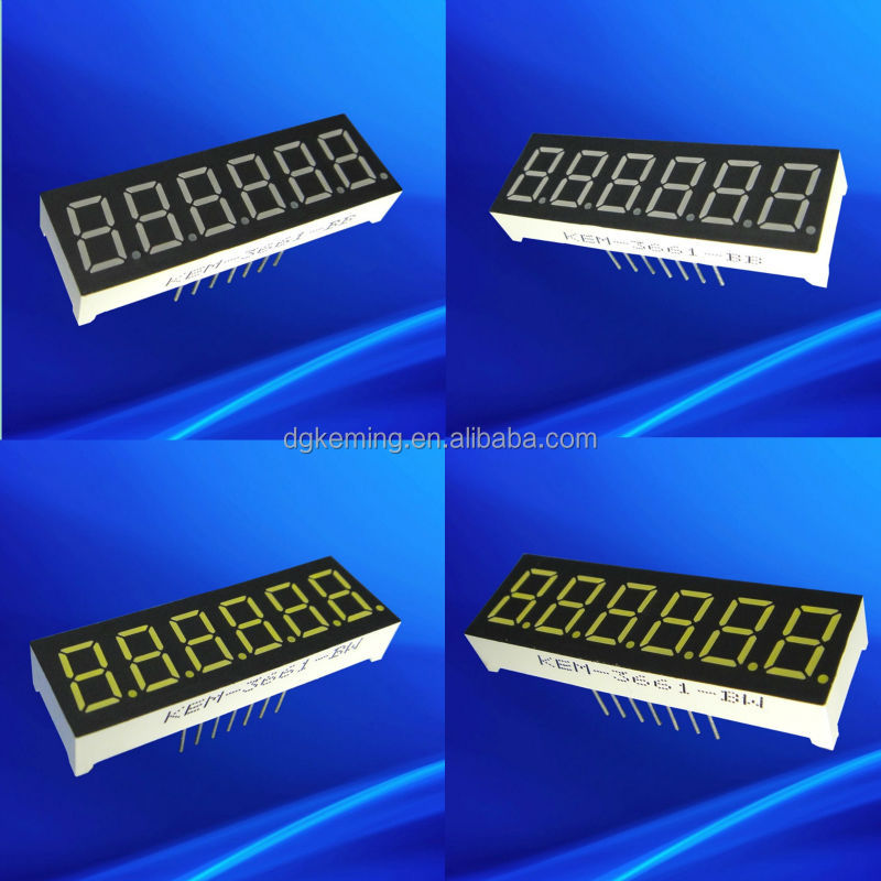 Big discount 0.36 inch 6 digit 7 segment led display red color