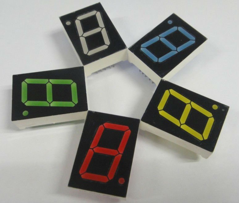 Gray surface Red color Single digit led 16 Segment alphanumeric Display