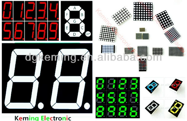Gray surface Red color Single digit led 16 Segment alphanumeric Display