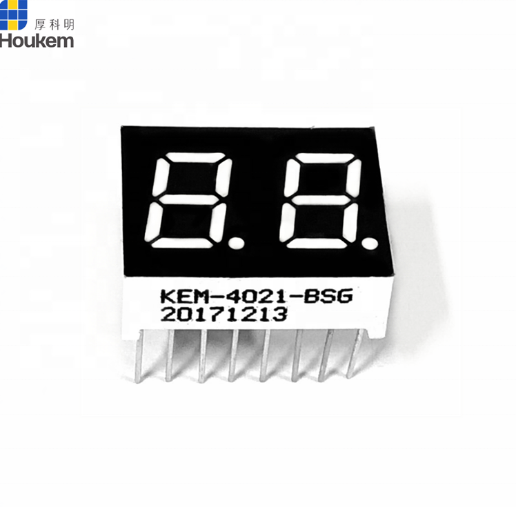 kem-4021-bsr 7 segment mechanical 7 segment led display 2 digit 0.4