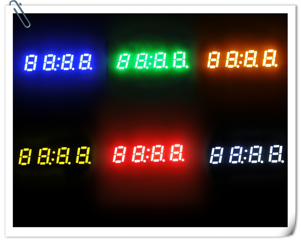0.28 inch 4 digit fyq-2841-a/bxx 7 segment clock led display