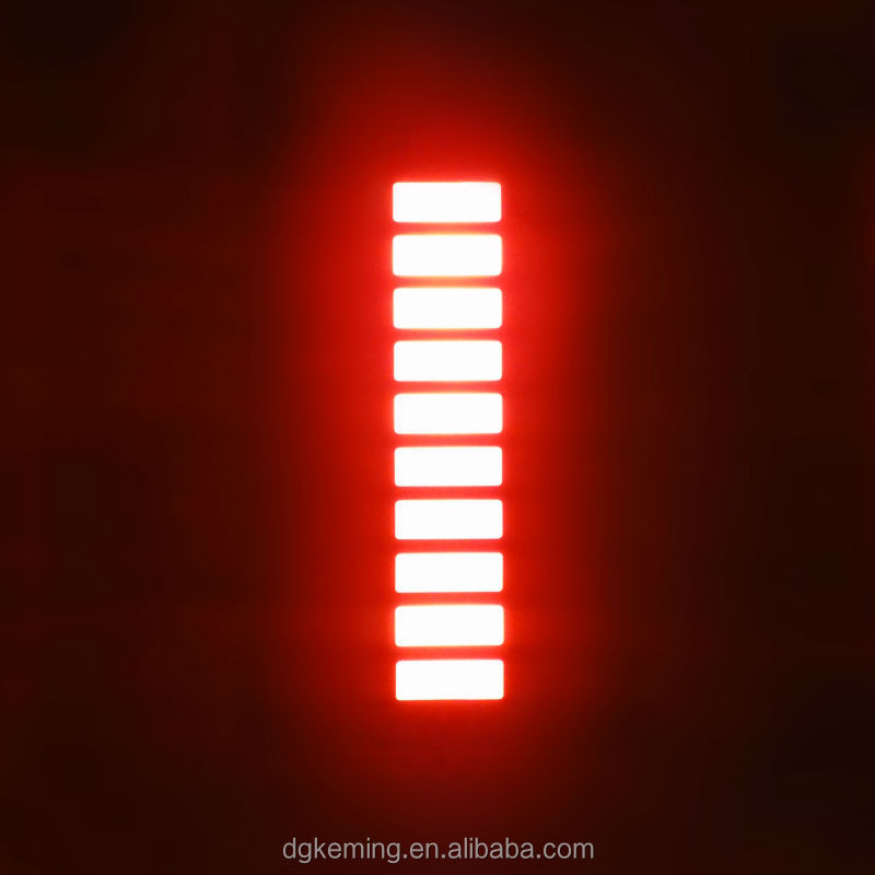 Ten 10 segments led display 3 triple colors graph led 10 bar