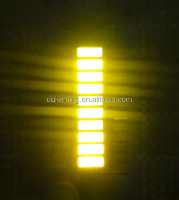 Ten 10 segments led display 3 triple colors graph led 10 bar