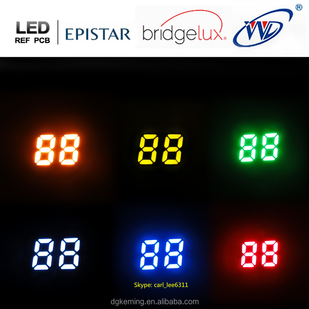 made of Epistar chip 0.25 inch ultra orange 2 digits led numeric display