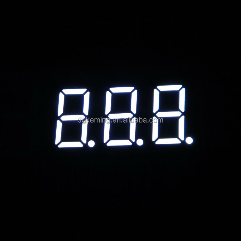 Mini led display white color 0.36 inch 7 segment led display 3 digits