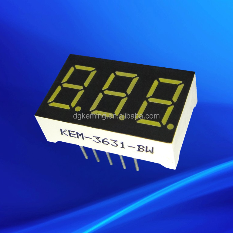 Mini led display white color 0.36 inch 7 segment led display 3 digits.jpg