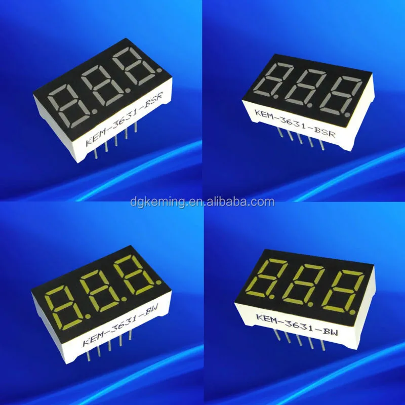 Mini led display white color 0.36 inch 7 segment led display 3 digits.jpg