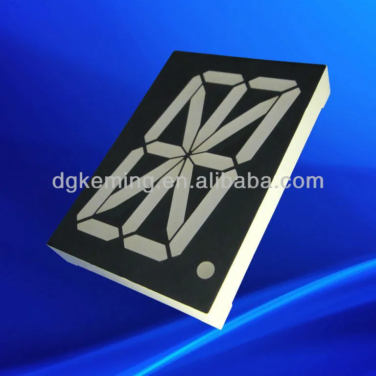 2.3 inch red 1 digit led 16 segment led alphanumeric display
