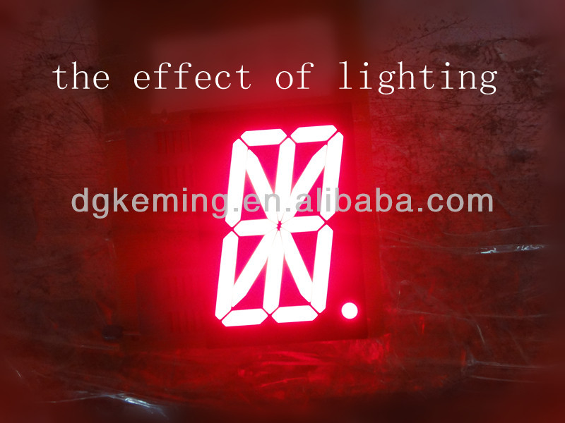 2.3 inch red 1 digit led 16 segment led alphanumeric display