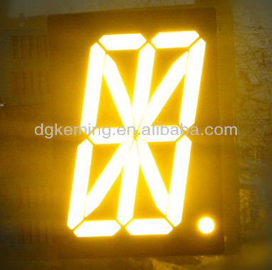 2.3 inch red 1 digit led 16 segment led alphanumeric display