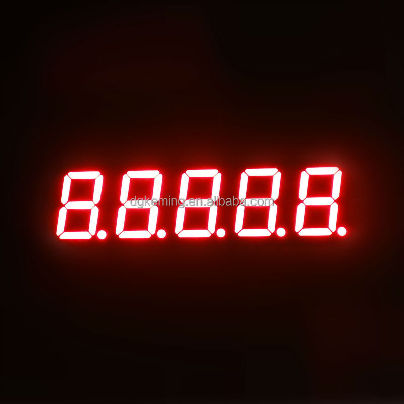 5 digit 7 segment led display manufacturer super red 0.56 inch 5 digit 7 segment display