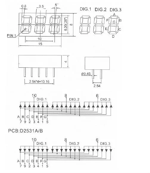 2531 Dimension &PCB