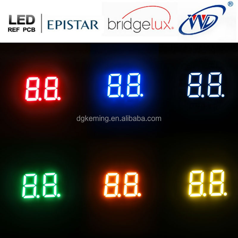 Alibaba white 0.36 inch 7segment led numeric display 2 digit