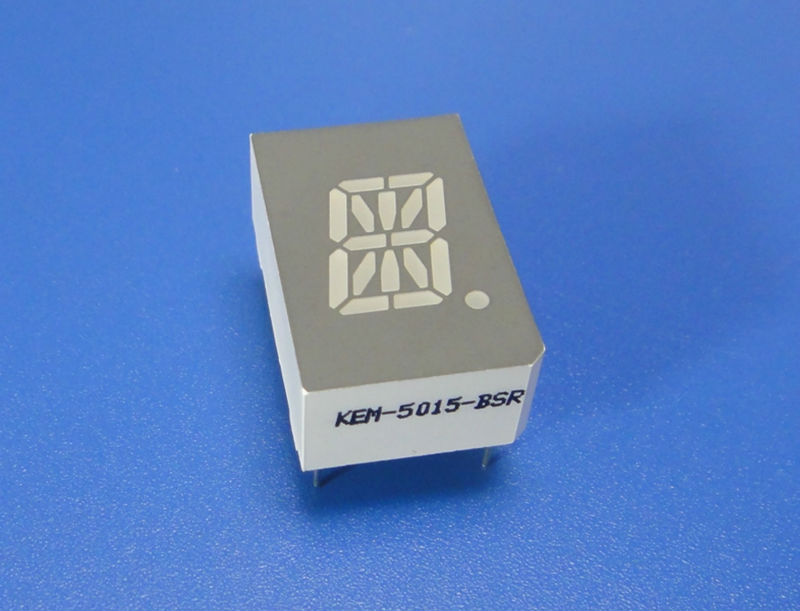 0.5 inch red single digit 16 segment led display alphanumeric led display