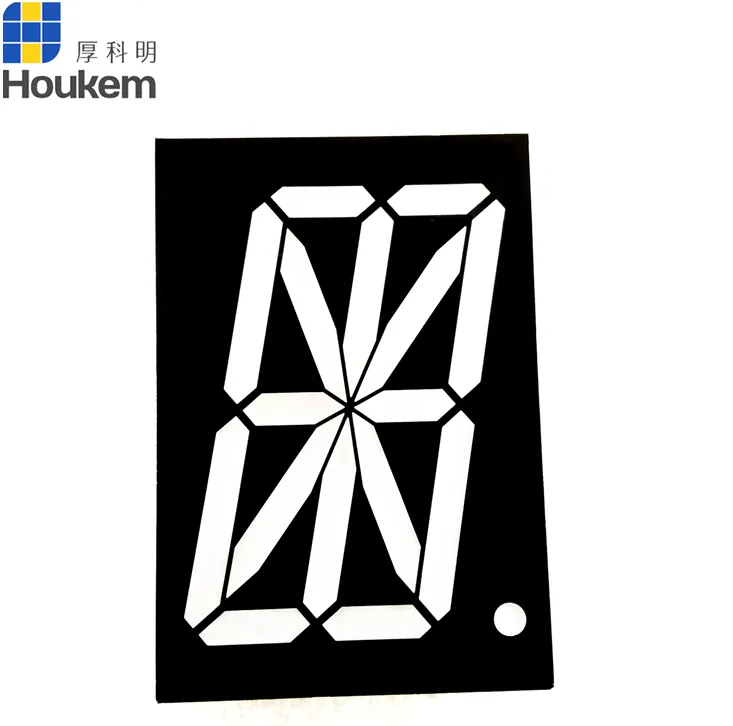 47.8 x 69.8 mm 2.3 inch alphanumeric LED display dimensions