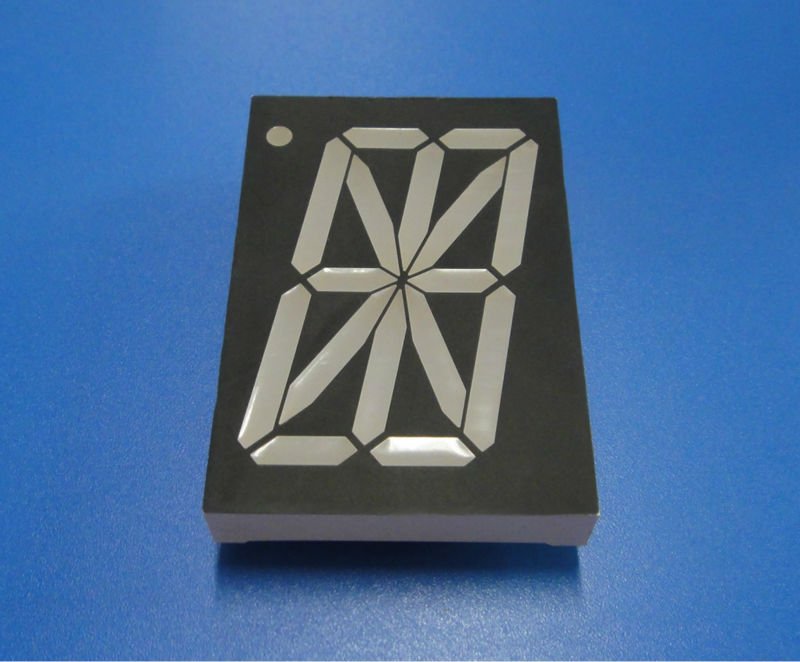 blue 16 segment LED display common anode configuration