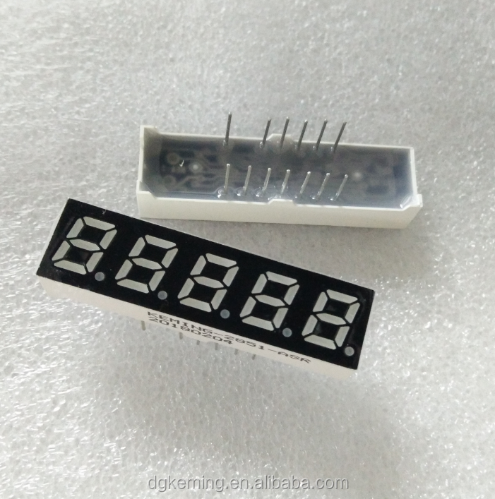kem-2851-asr 0.28 inch 5 digit 7 segment display