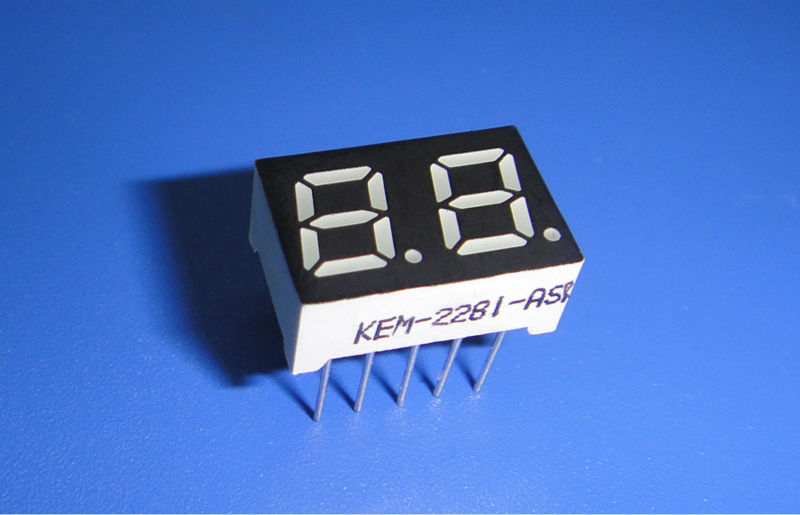 0.28'' 2 digit 7 segment led display