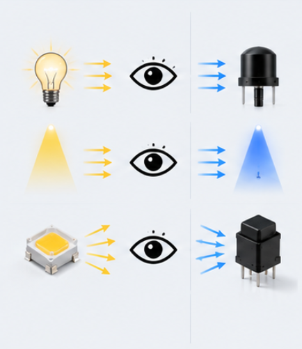 Unit map table pairing photometric and radiometric LED quantities