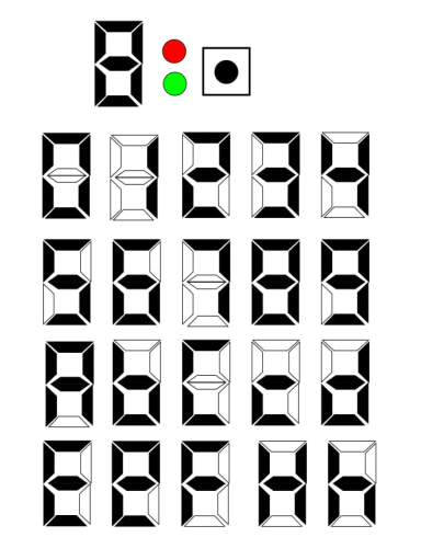 7 segment display pinout and microcontroller connection diagram