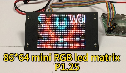 custom LED matrix display module structure close view