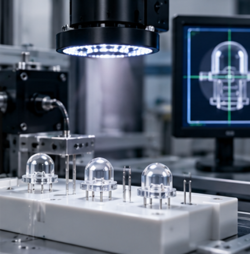 Buyer and supplier engineer reviewing a custom tooling first article