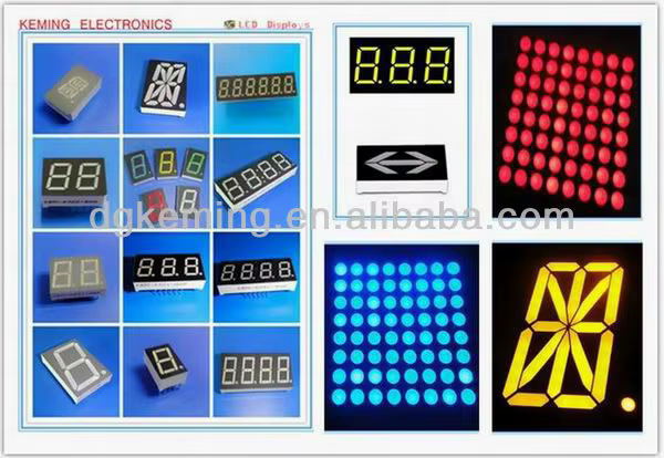 0.36 Inch Single Digit LED Display Black Surface Housing