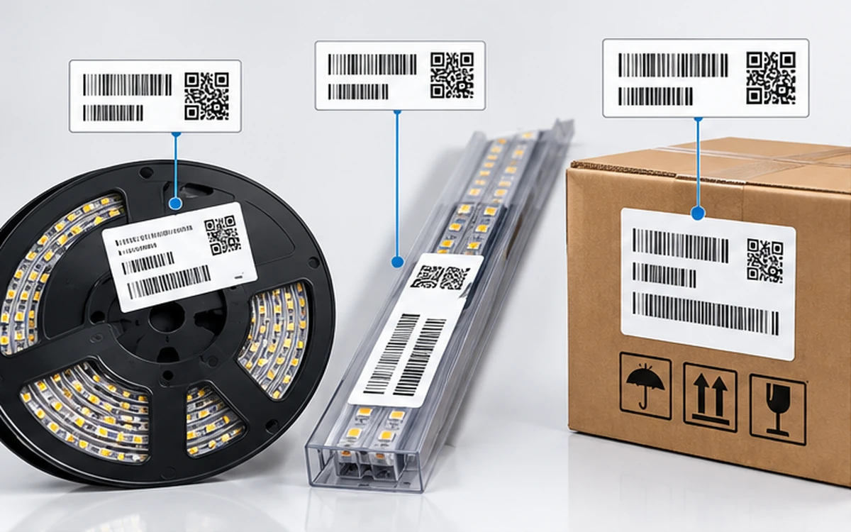Goods-in operator scanning a component reel label against an inspection record