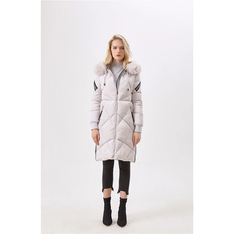 Fashion Winter warm coat Fur Hood Lady Winter Parka Jacket Women Long Coat LR-910030