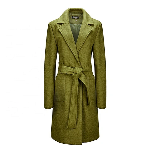 Women Winter Long Turn-down Collar Windproof Trench Coat  Keep Warm For Lady  LR-8897