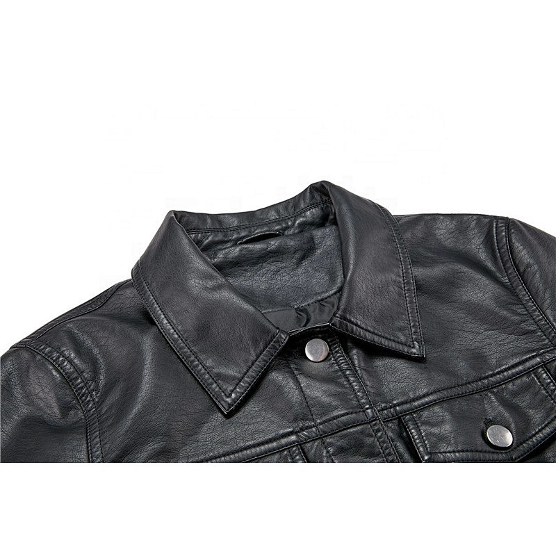2019 Women Slim Autumn Cool Black Coat Fashion Motorcycle PU jacket for lady  4232