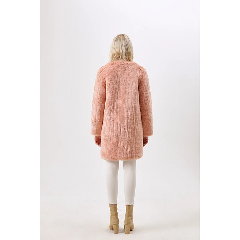 Women's O-Neck Faux Fur Coat Winter Clothing With Sex Design For Women LR-3688