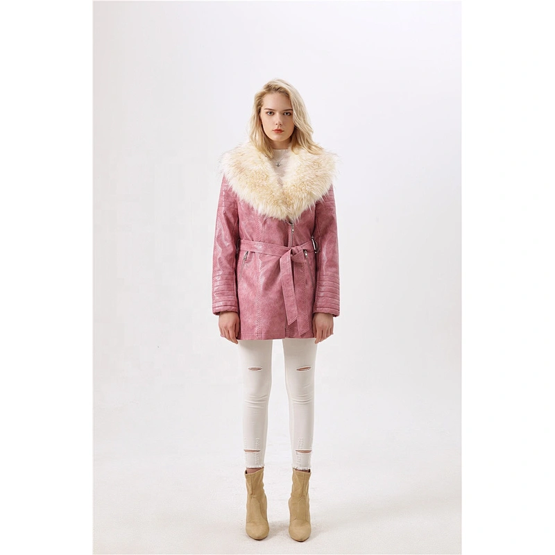 women winter coat with down coats thicken downwomen  fur hood jacket  clothing LR-6314B