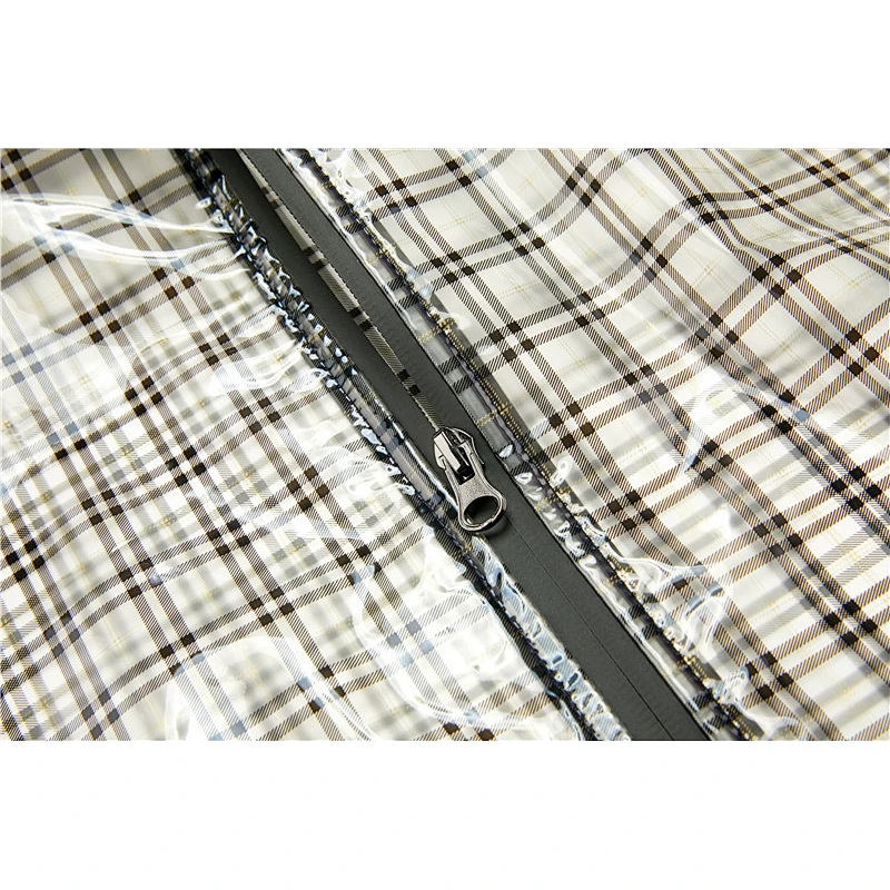 Design Plaid Waterproof Adult Raincoat  Women Long TPU Raincoats for Lady LR000