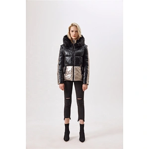 Fashion winter padding coat for women with down coats thicken down  raccoon  fur hood