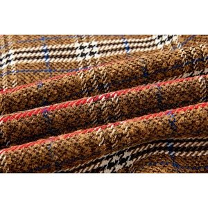 Fashion Vintage Style Winter  Long  Turn-down Collar Coat plain dyed   Women's Plaid coat For Lady LR-7324