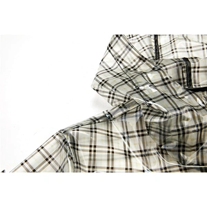 Design Plaid Waterproof Adult Raincoat  Women Long TPU Raincoats for Lady LR000