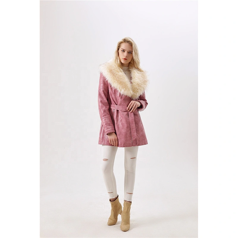 women winter coat with down coats thicken downwomen  fur hood jacket  clothing LR-6314B