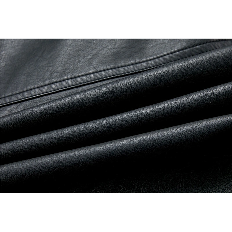 2019 Women Slim Autumn Cool Black Coat Fashion Motorcycle PU jacket for lady  4232