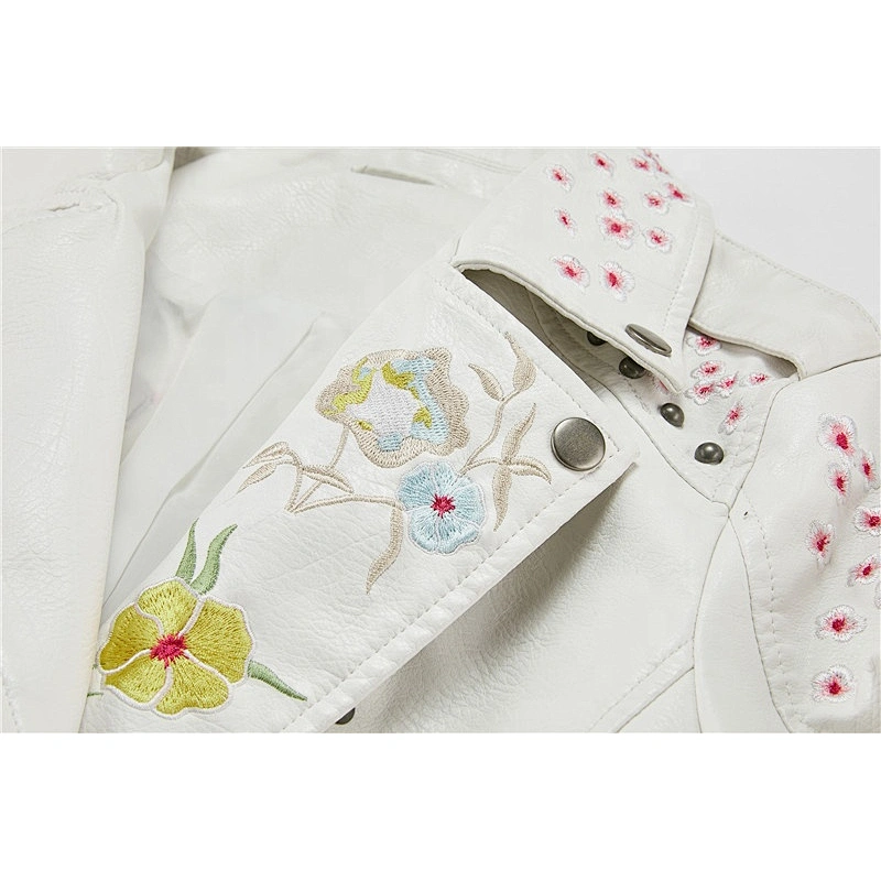 Fashion women's leather jacket Female pu Jacket Outerwear 17519