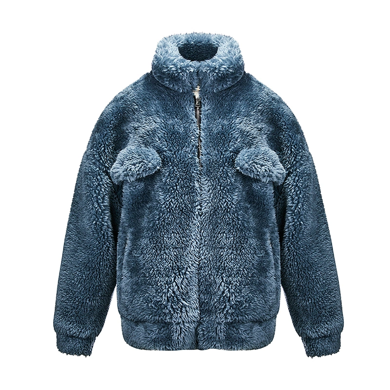 Womens Short  Winter Turn-down collar 100%Polyester Plaid Coat For Ladies A003