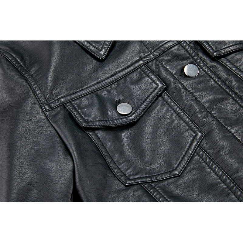 2019 Women Slim Autumn Cool Black Coat Fashion Motorcycle PU jacket for lady  4232