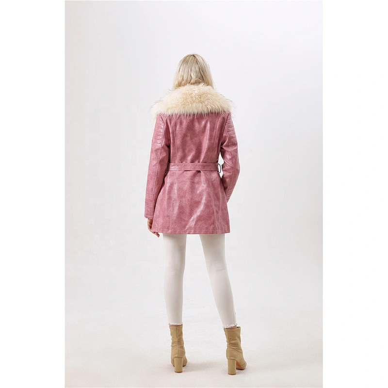 women winter coat with down coats thicken downwomen  fur hood jacket  clothing LR-6314B