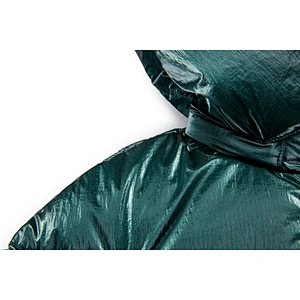 Hot Womens Winter Overcoats 100%Nylon Plaid Hooded Padded Coat For Ladies  With Fur LR-9982