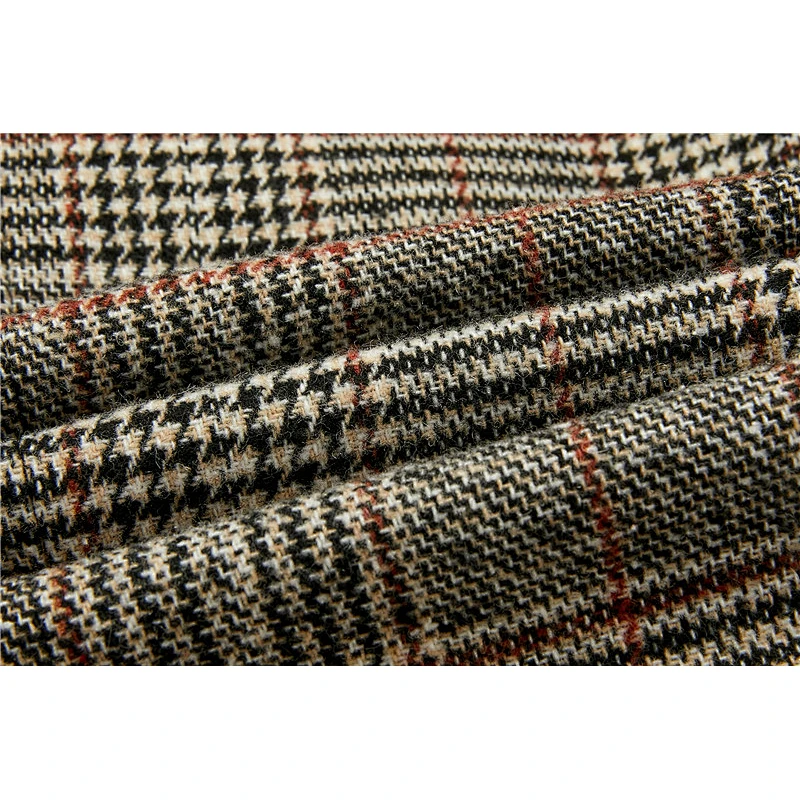Winter  Vintage Style Long  Turn-down Collar Coat plain dyed Animal   Women's Plaid coat For Lady WL208
