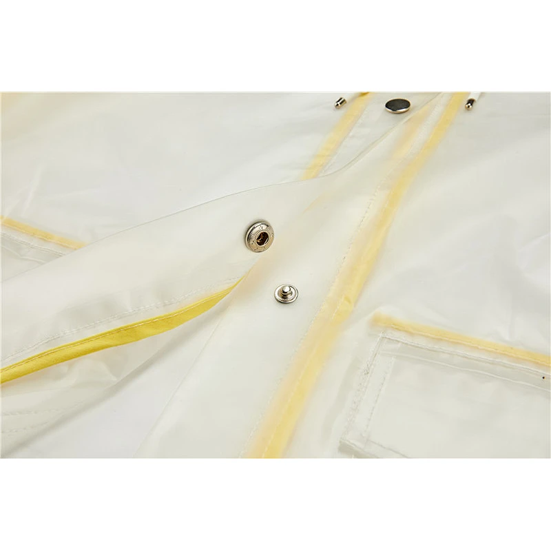 Winter Long Waterproof Adult Raincoat  Women Long TPU Raincoats for Lady 3447